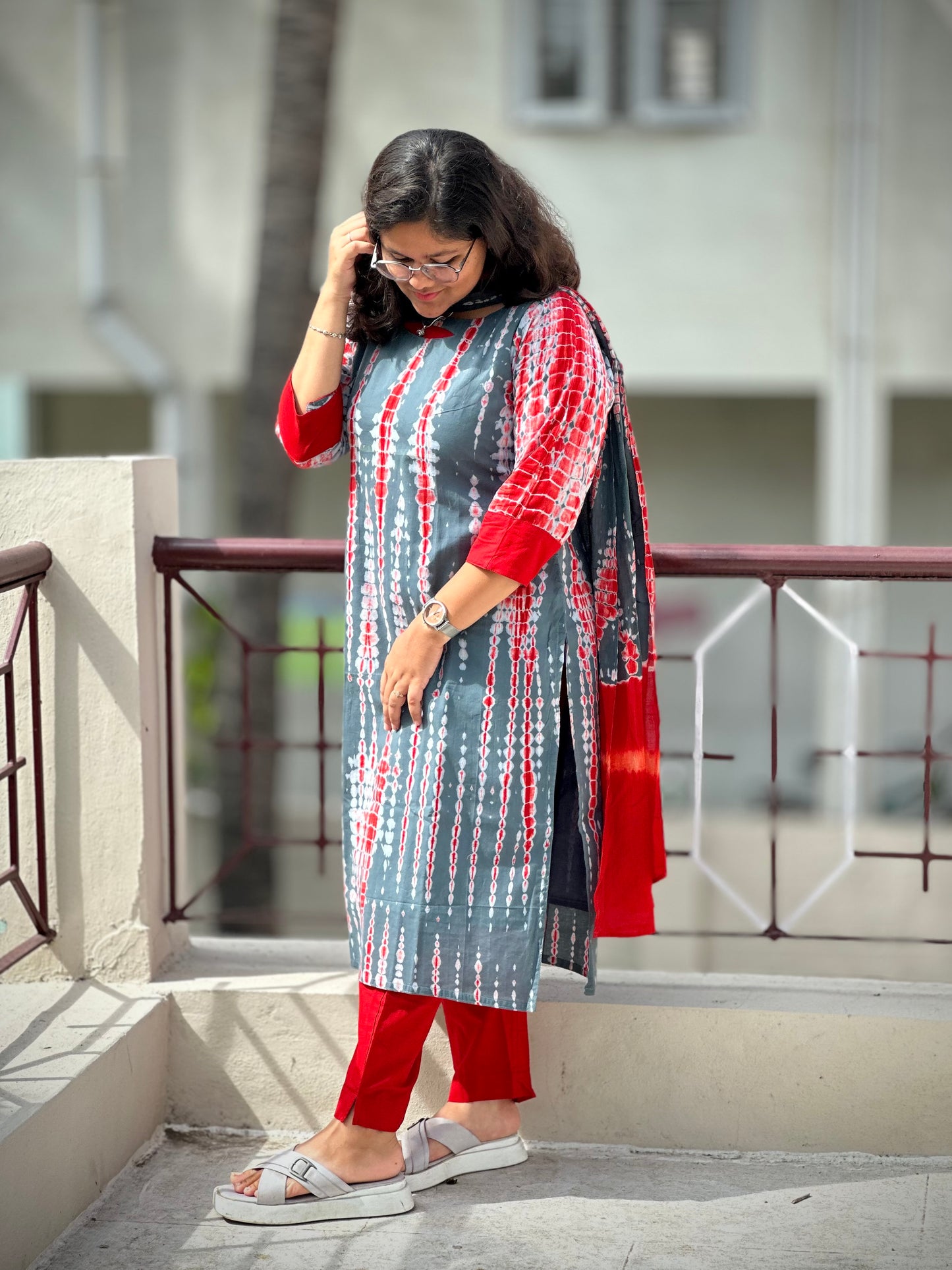 OBK0166 SHIBORI-Grey