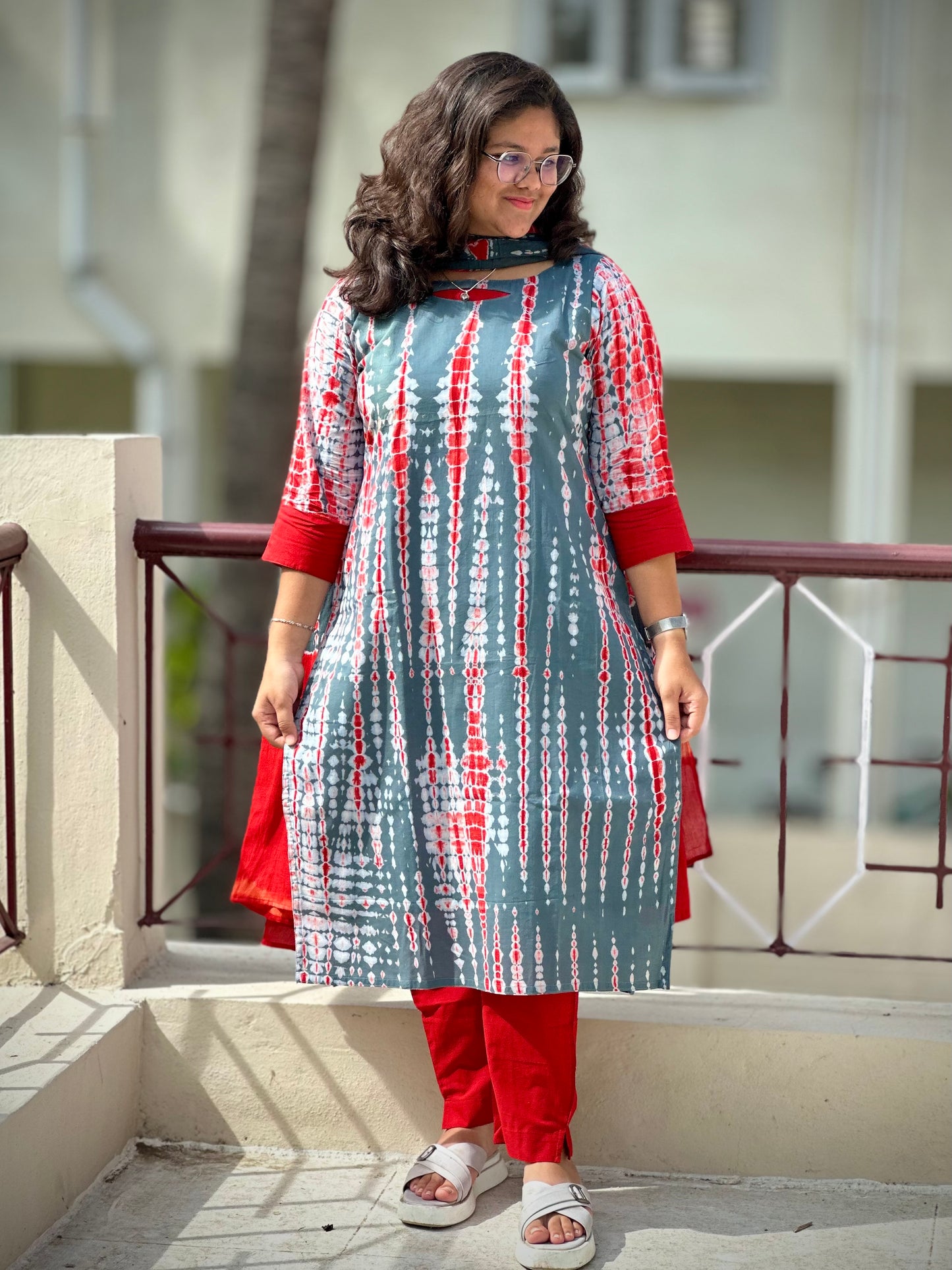 OBK0166 SHIBORI-Grey