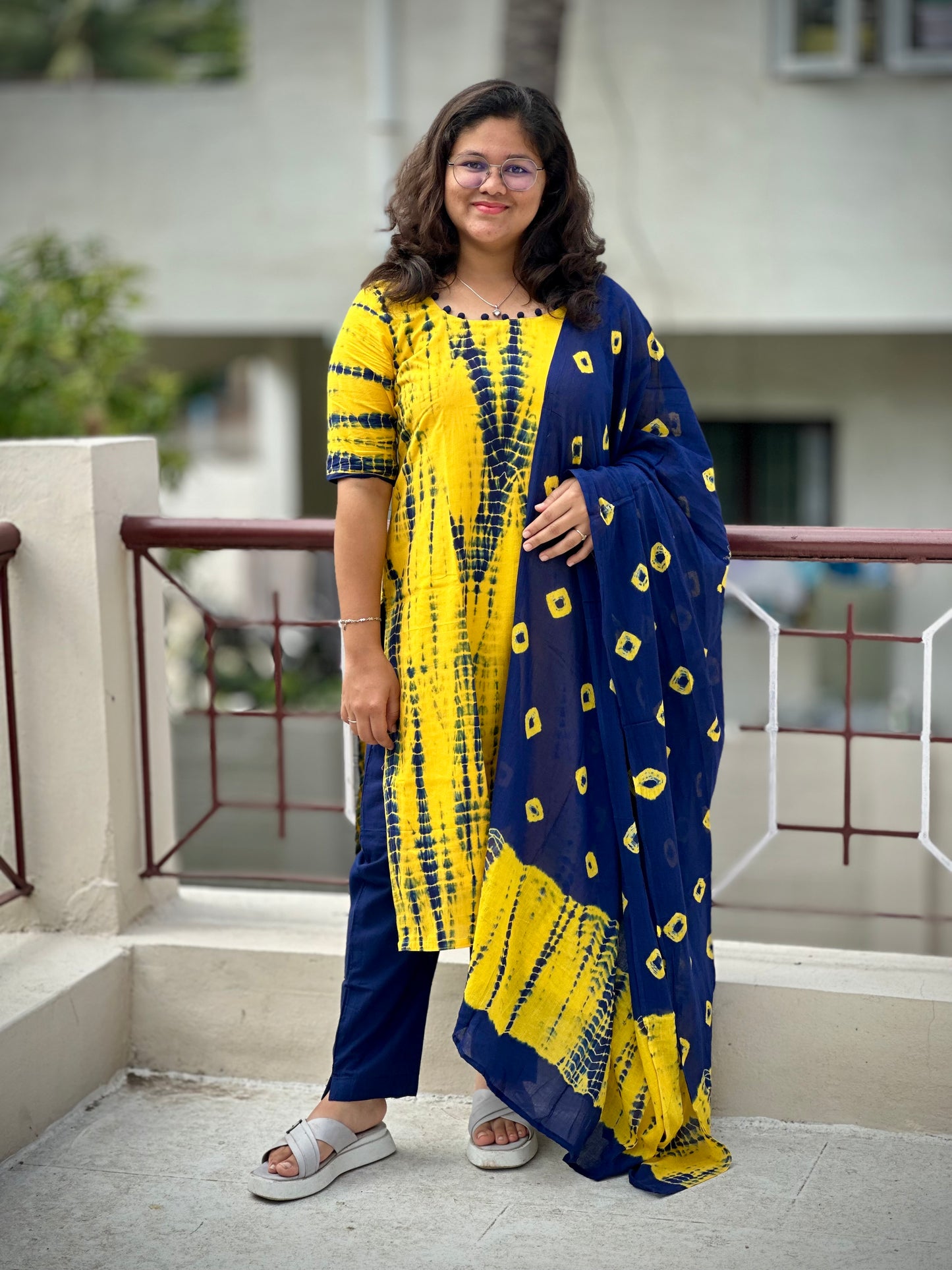 OBK0167 SHIBORI-Yellow