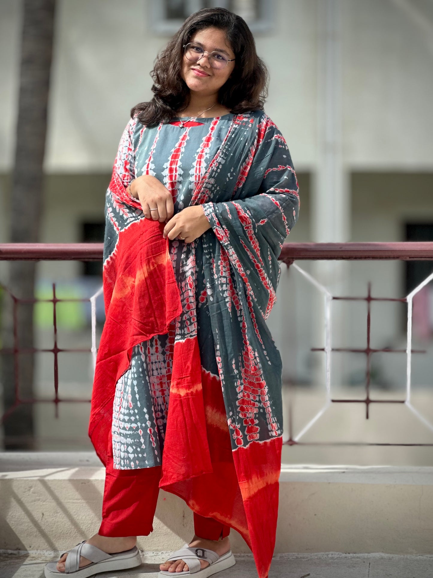 OBK0166 SHIBORI-Grey