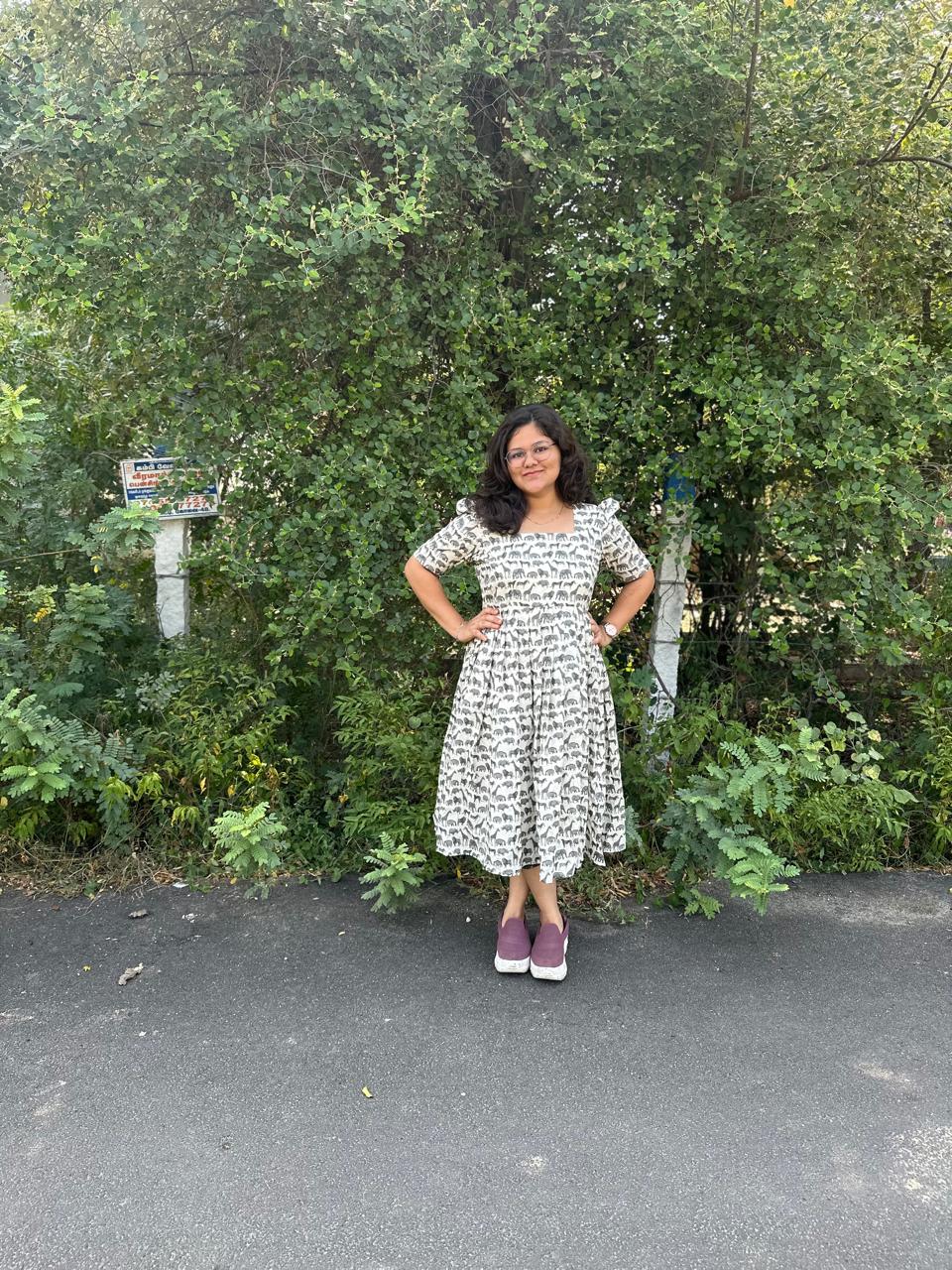 OBK0020 Grey animals Midi