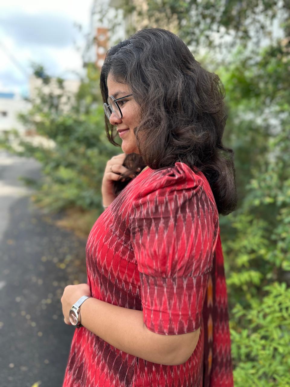 OBK0061 Shades of Red Chudi set