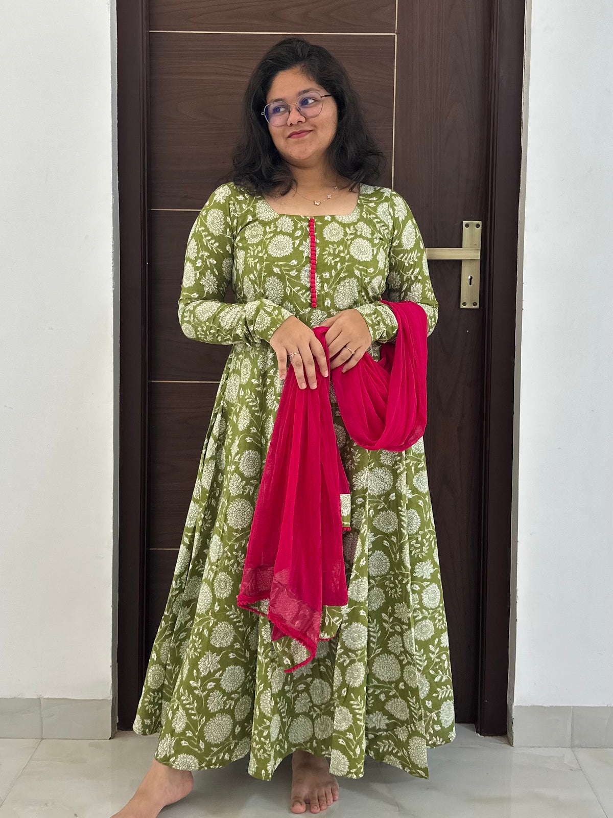 OBK SNEHA Parrot green