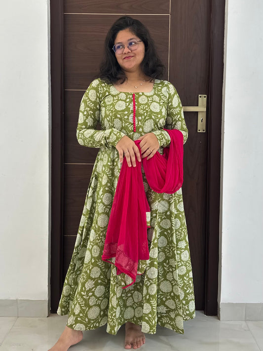 OBK SNEHA Parrot green