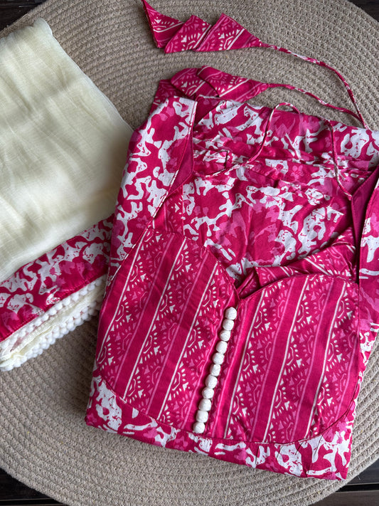 OBK02 SNEHA - Pink flowers