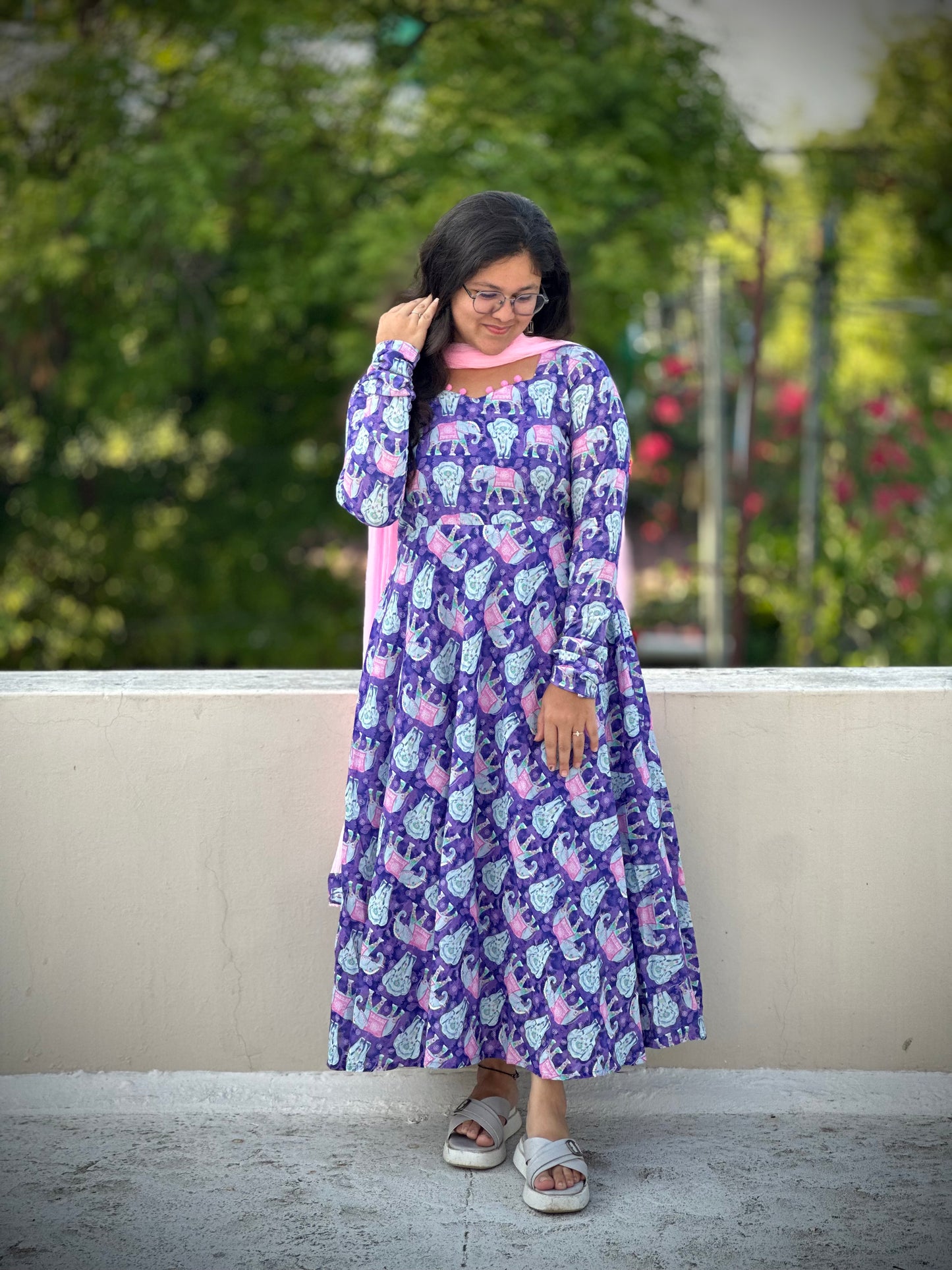 OBKF0039 SNEHA - Violet elephant