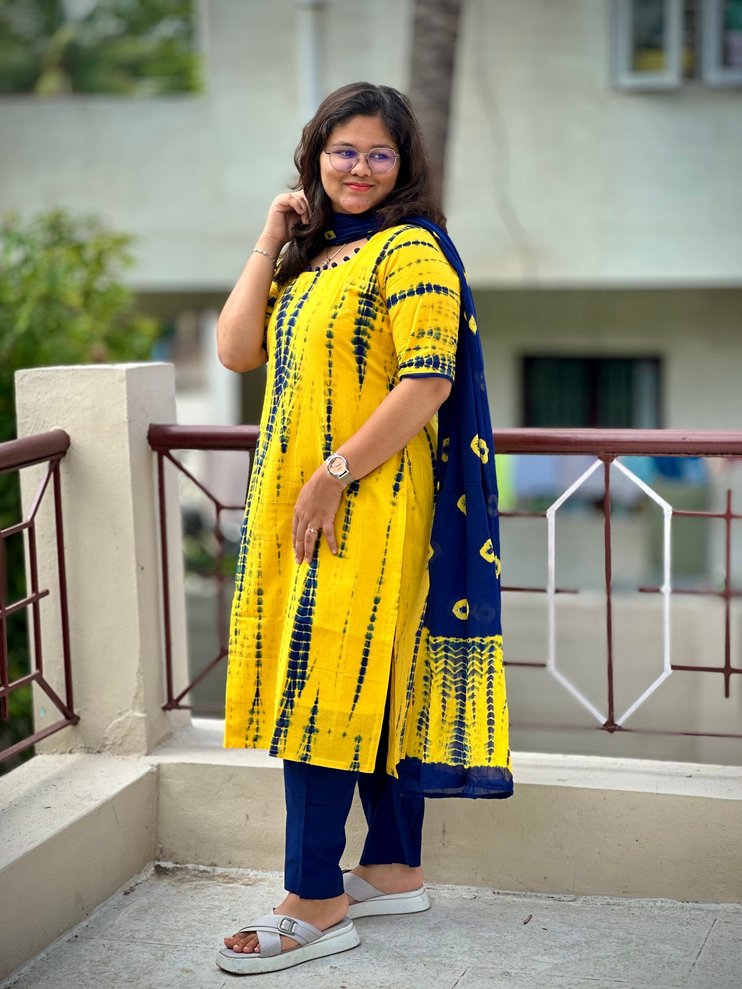 OBK0167 SHIBORI-Yellow