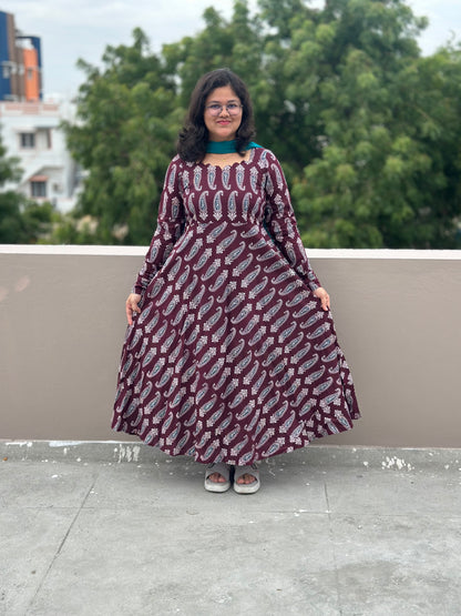 OBKF0052 SNEHA - Maroon mango
