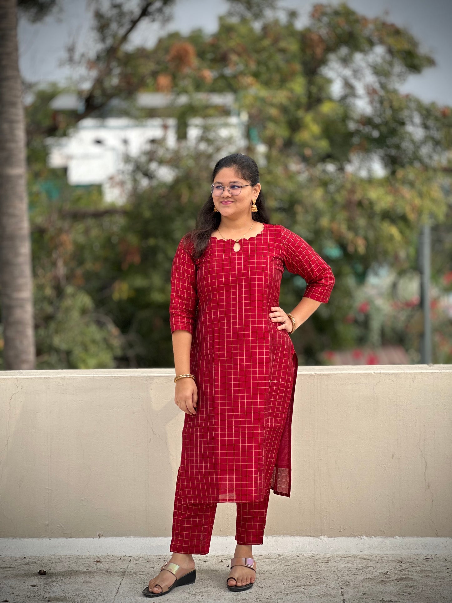 OBK0185 SAMSKRUTHI - Maroon