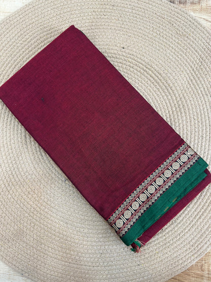 OBKS0022 Maroon Narayanpet saree