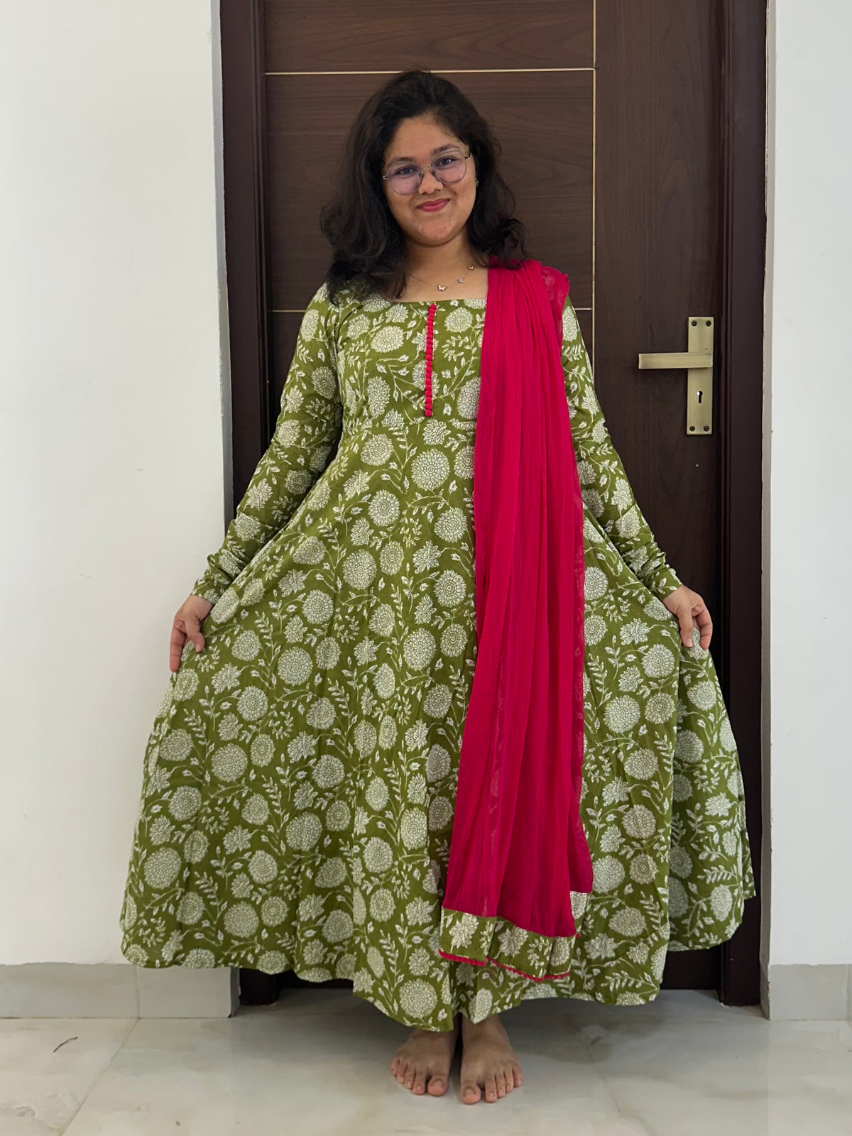 OBK SNEHA Parrot green