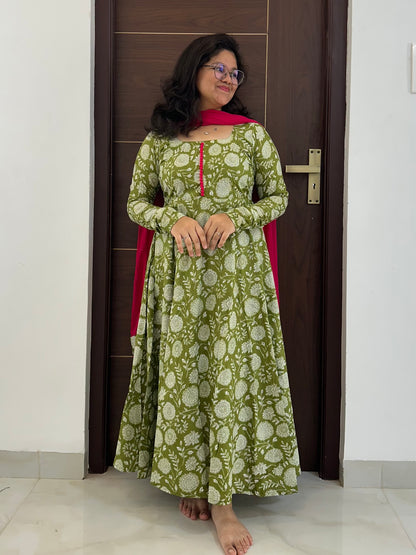 OBK SNEHA Parrot green