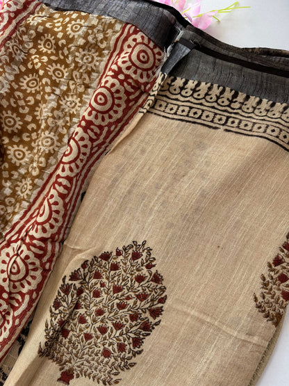 OBKS0012 Sandal motif saree