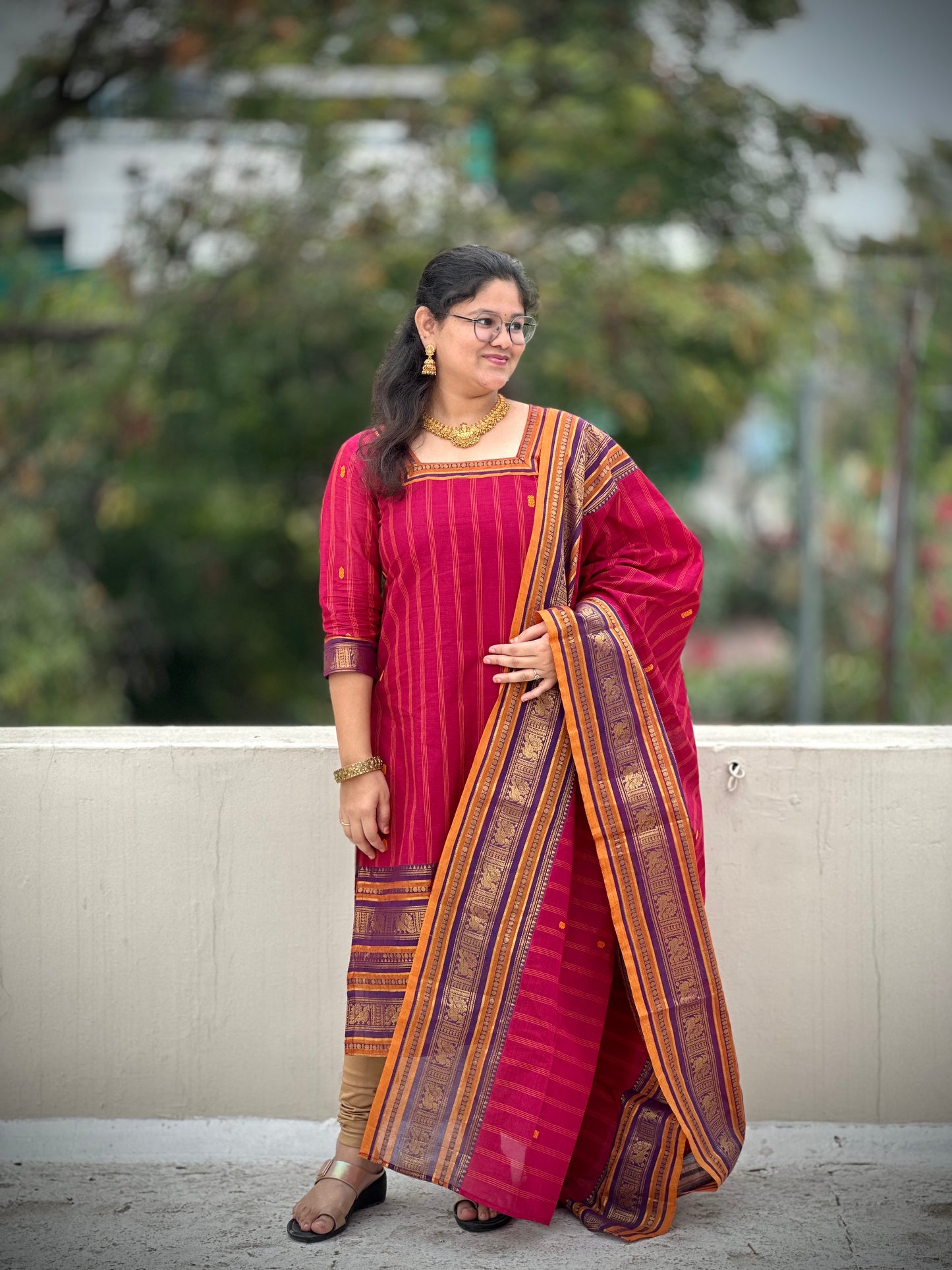 OBK0191 ASWATHY Kurthi-Pink