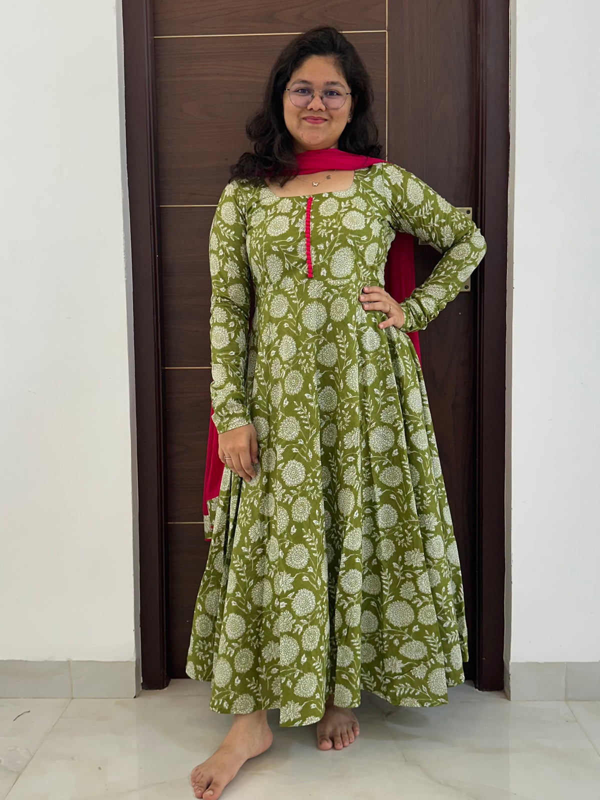 OBK SNEHA Parrot green