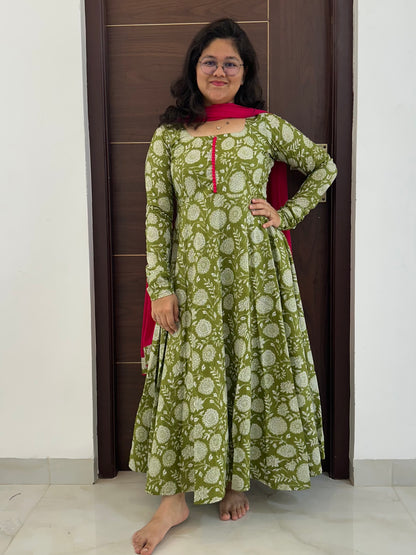 OBK SNEHA Parrot green