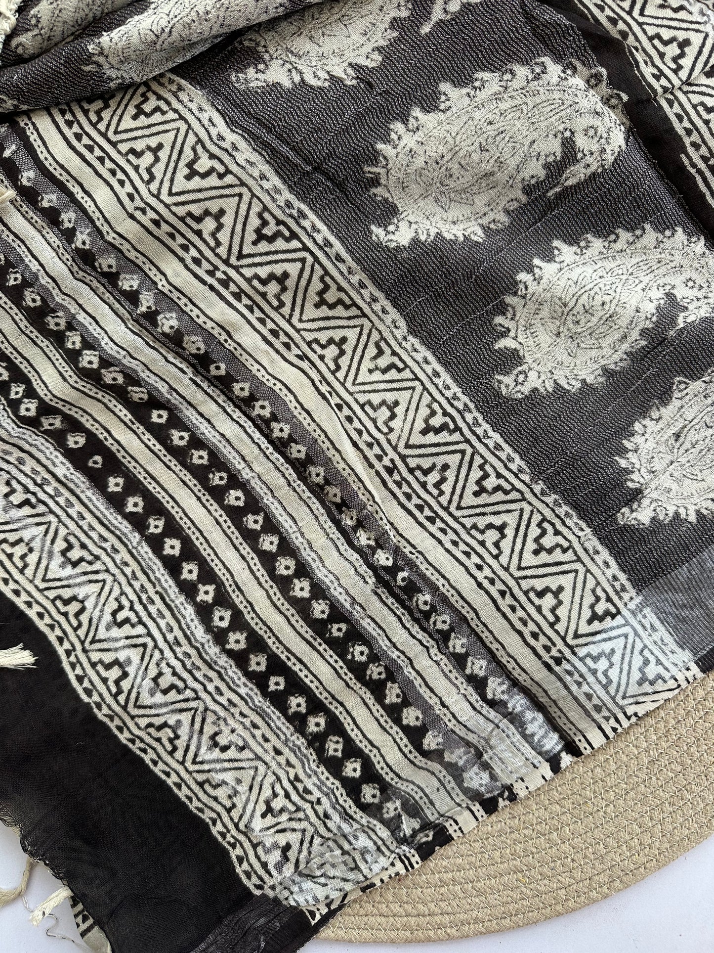 OBKS0011 Black mango saree