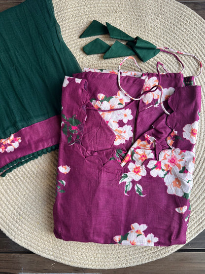 OBK02 SNEHA - Purple flowers