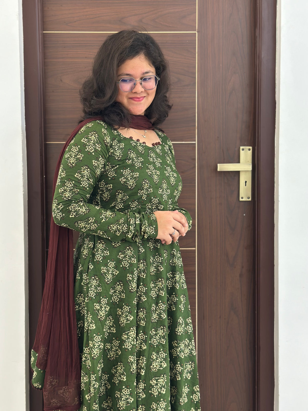 OBKF0054 SNEHA Olive Green