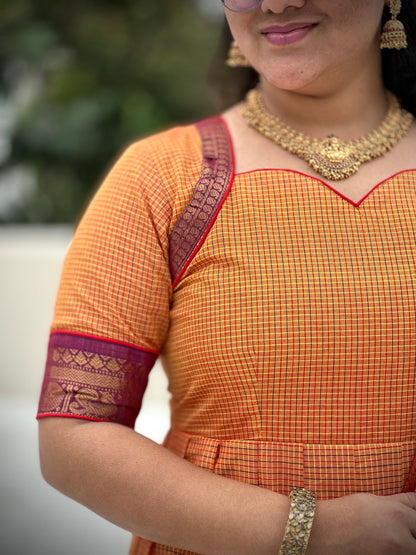 OBK0188 ASWATHY Frock-Yellow