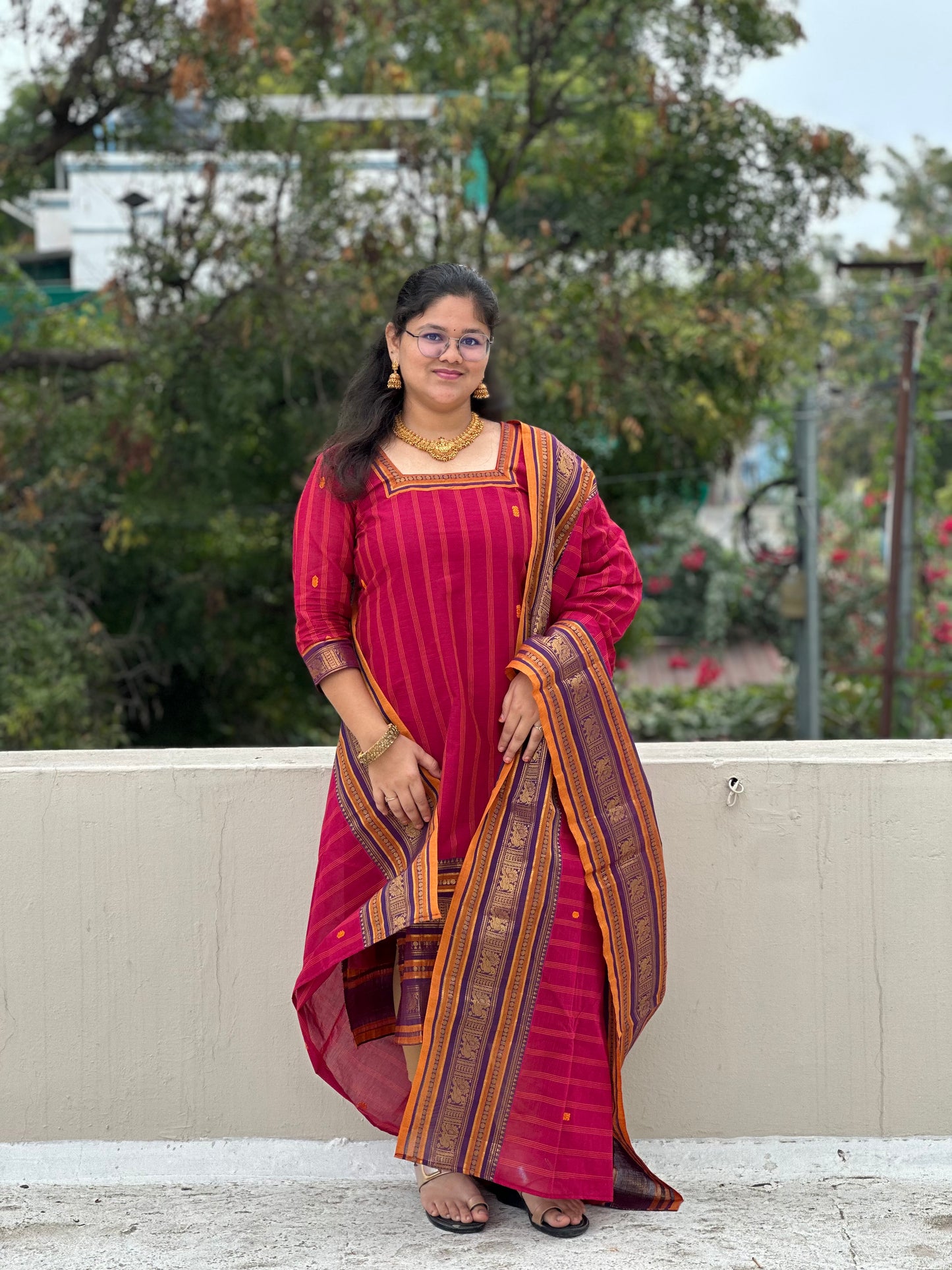 OBK0191 ASWATHY Kurthi-Pink
