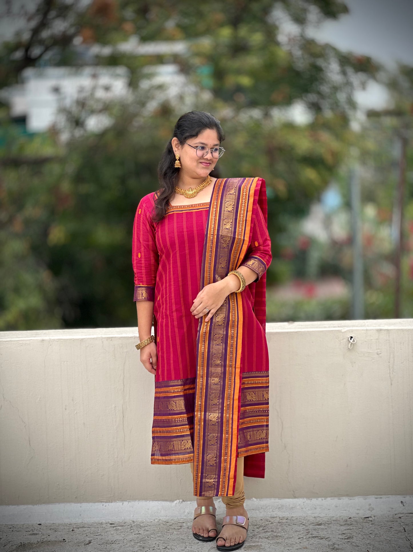 OBK0191 ASWATHY Kurthi-Pink