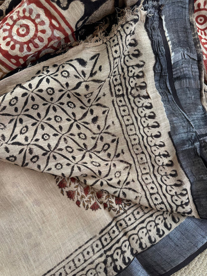 OBKS0012 Sandal motif saree