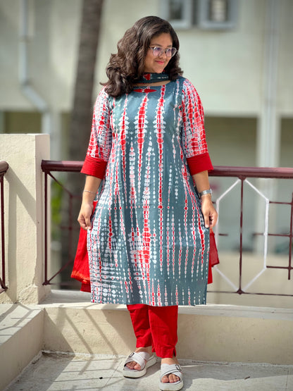 OBK0166 SHIBORI-Grey