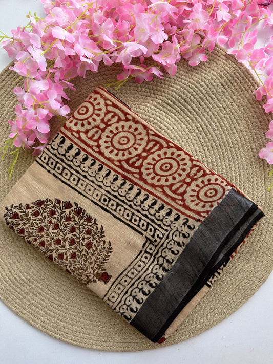 OBKS0012 Sandal motif saree