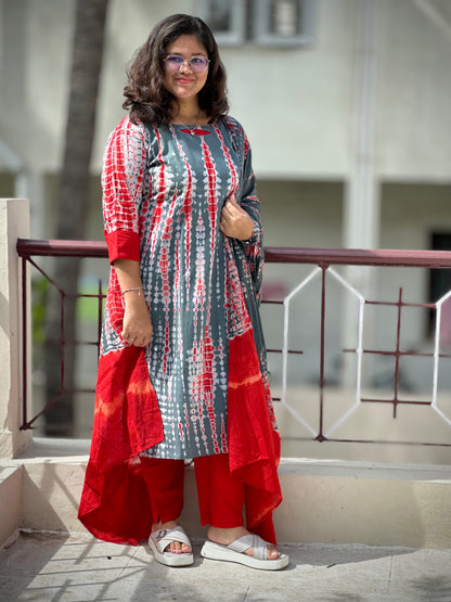 OBK0166 SHIBORI-Grey