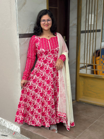 OBKF0048 SNEHA - Pink flowers