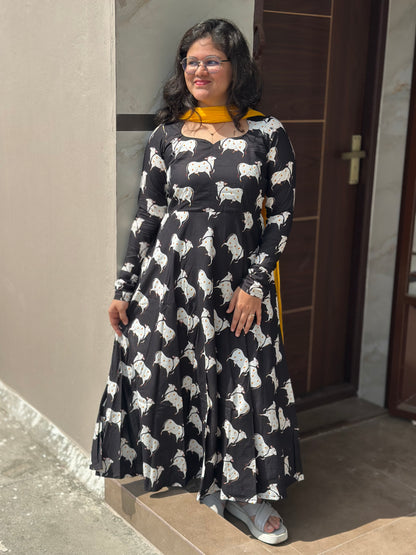 OBKF0057 SNEHA Black Cow