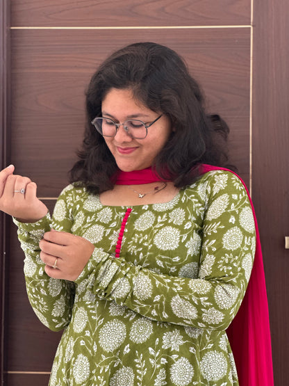 OBK SNEHA Parrot green