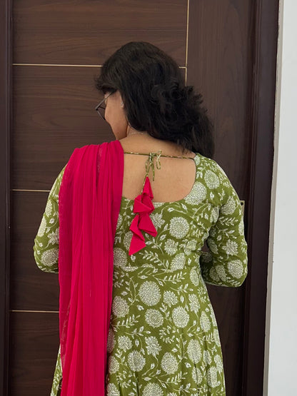 OBK SNEHA Parrot green