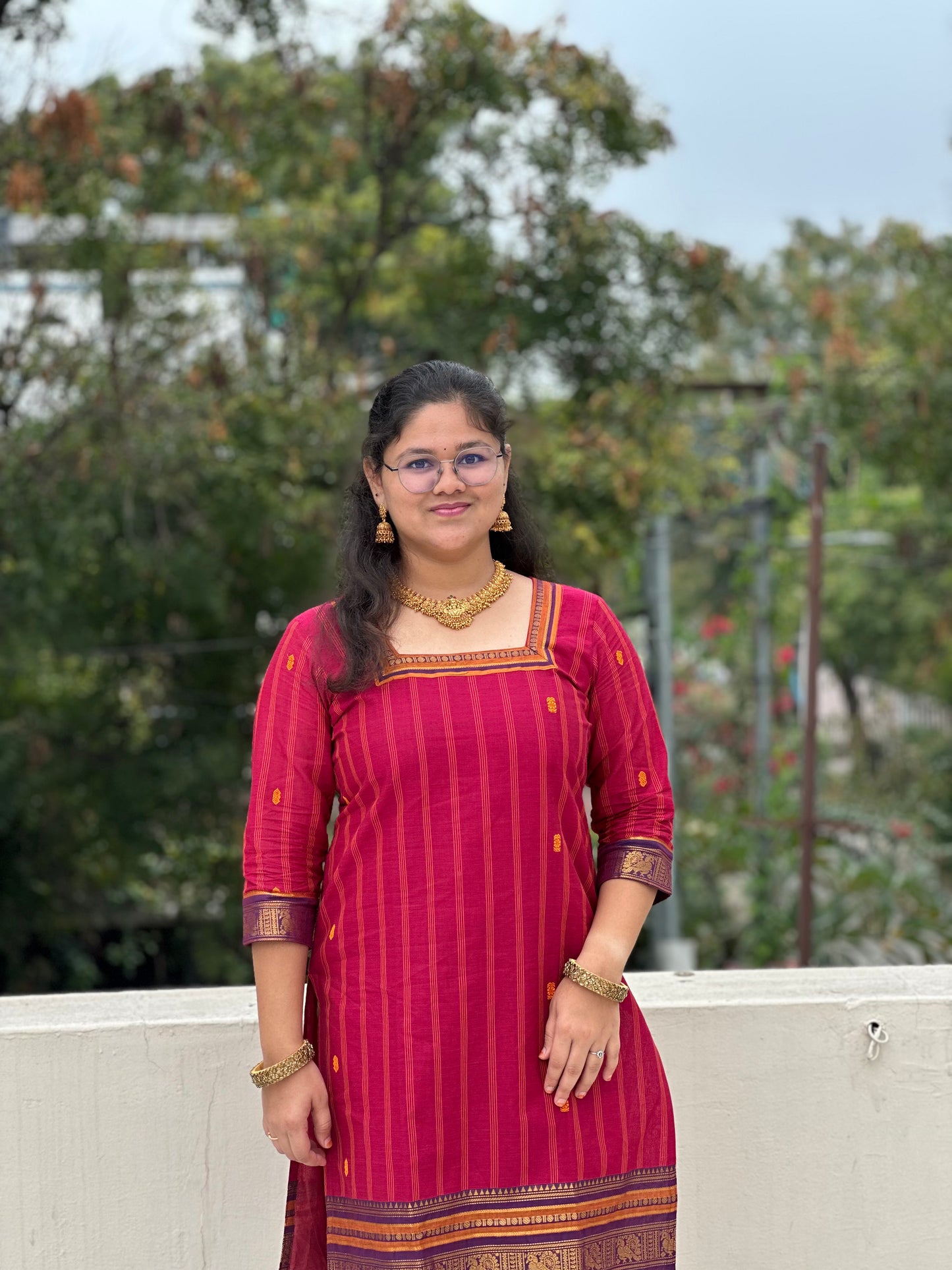 OBK0191 ASWATHY Kurthi-Pink