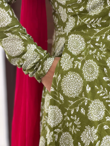 OBK SNEHA Parrot green