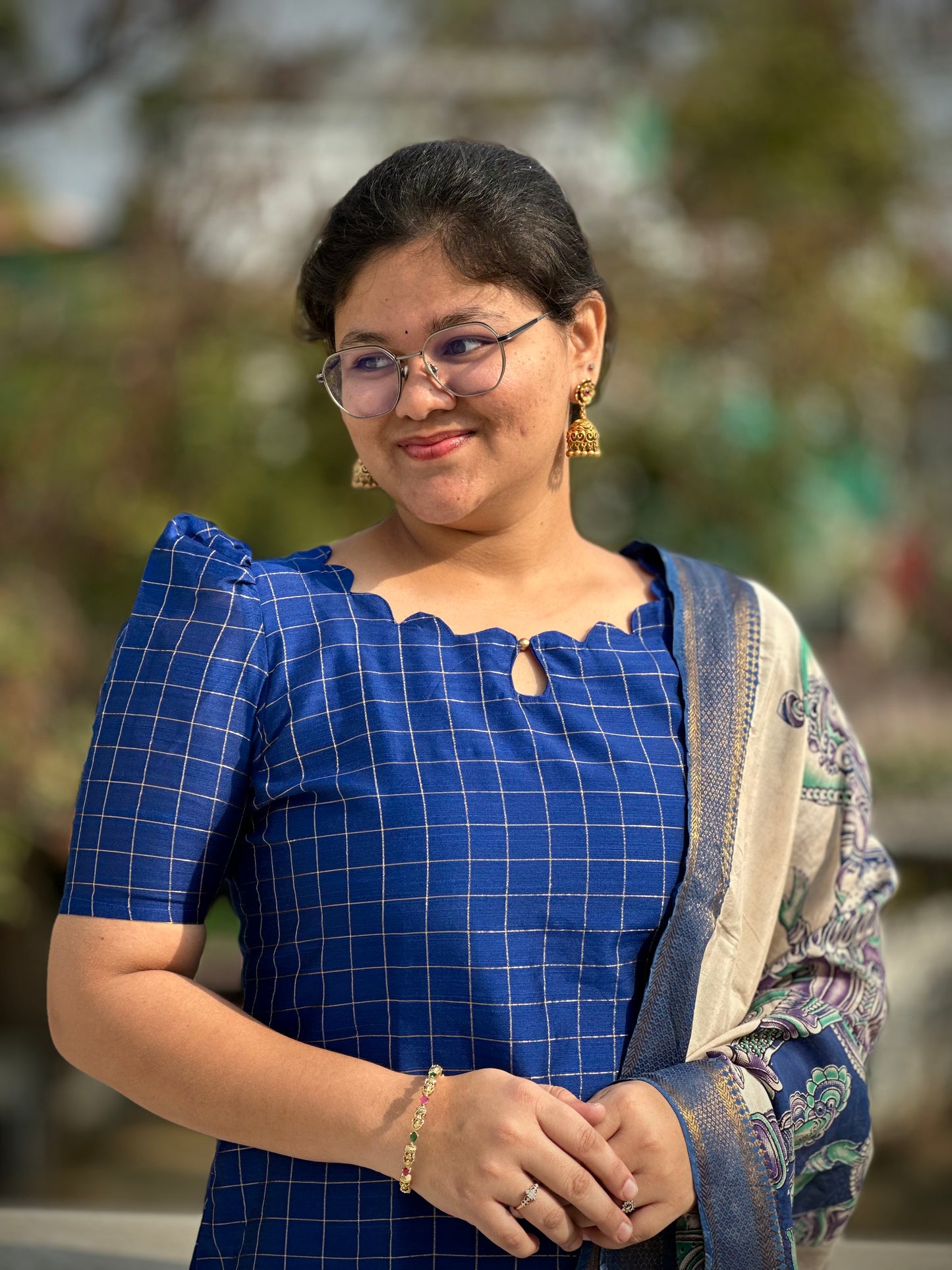 OBK0195 SAMSKRUTHI Blue