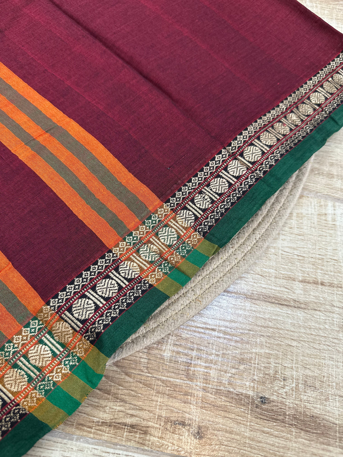 OBKS0022 Maroon Narayanpet saree