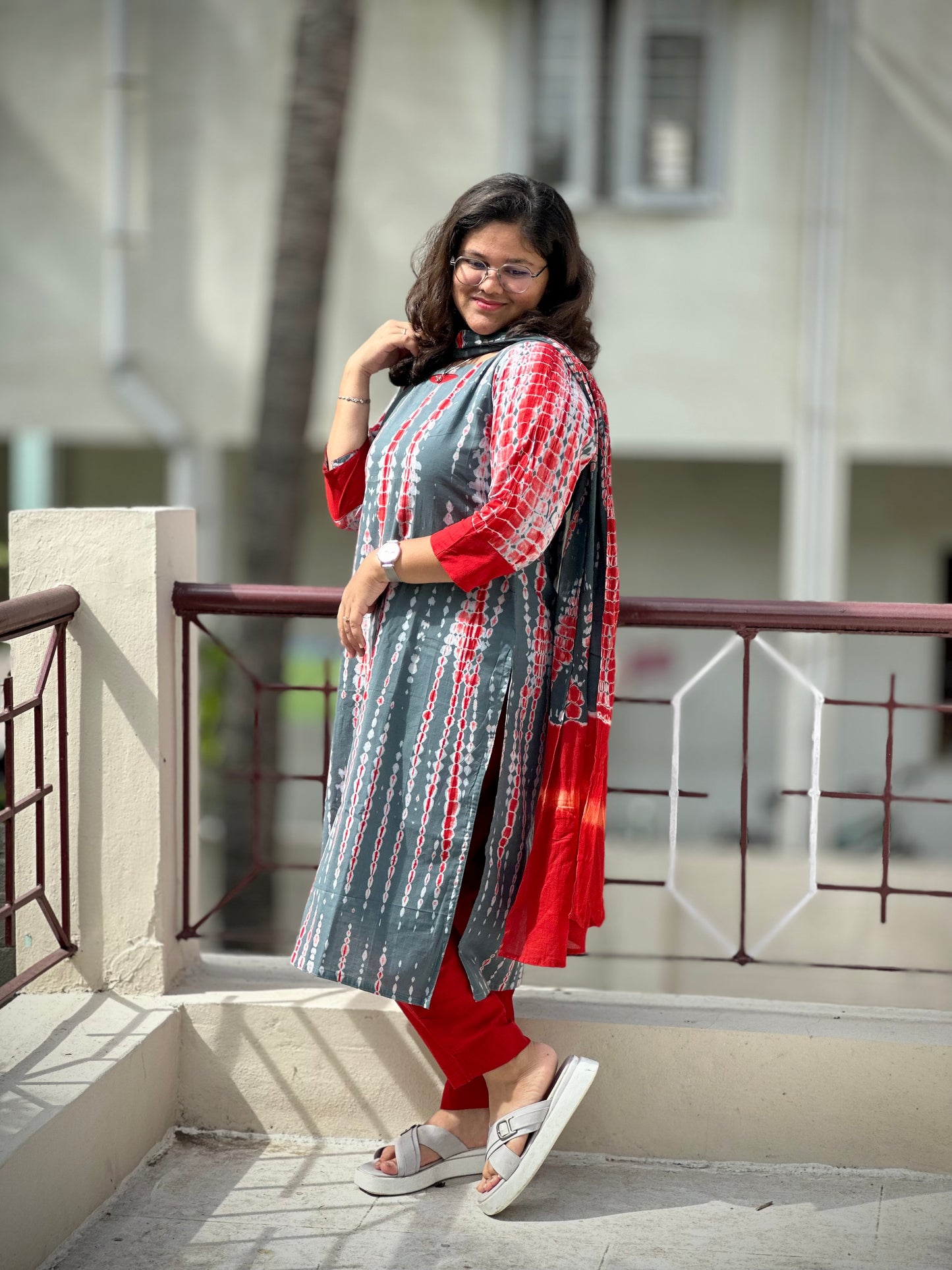 OBK0166 SHIBORI-Grey