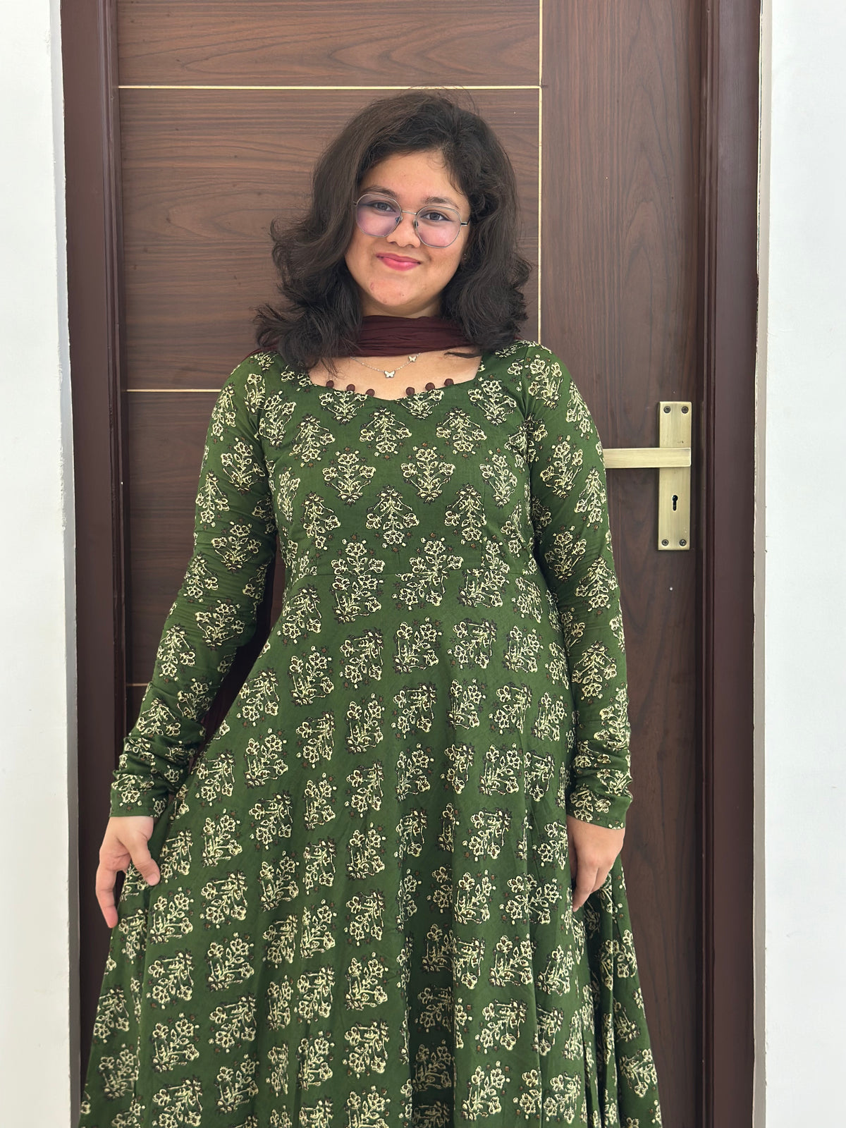 OBKF0054 SNEHA Olive Green