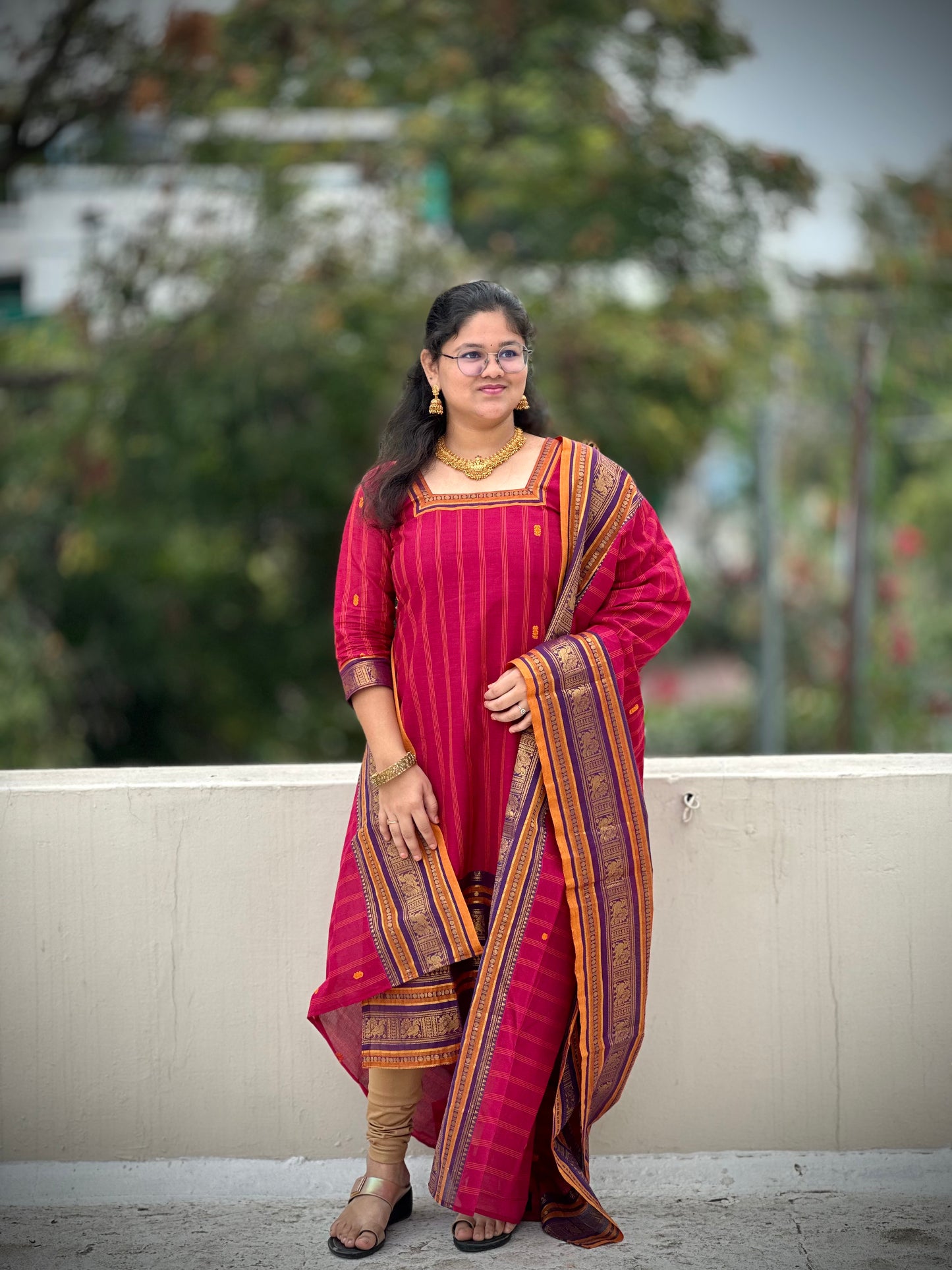 OBK0191 ASWATHY Kurthi-Pink