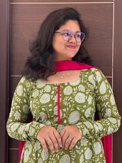 OBK SNEHA Parrot green