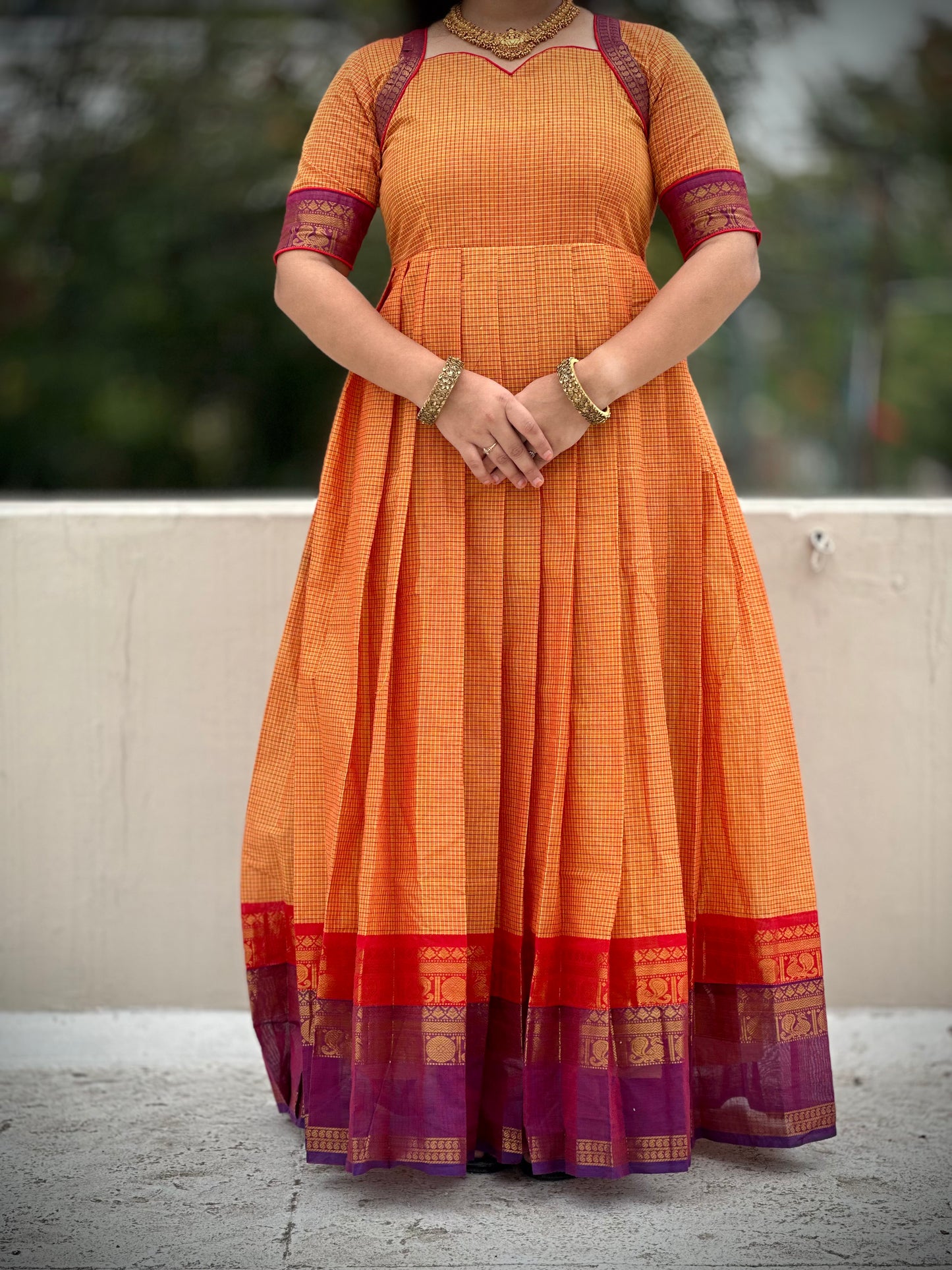 OBK0188 ASWATHY Frock-Yellow