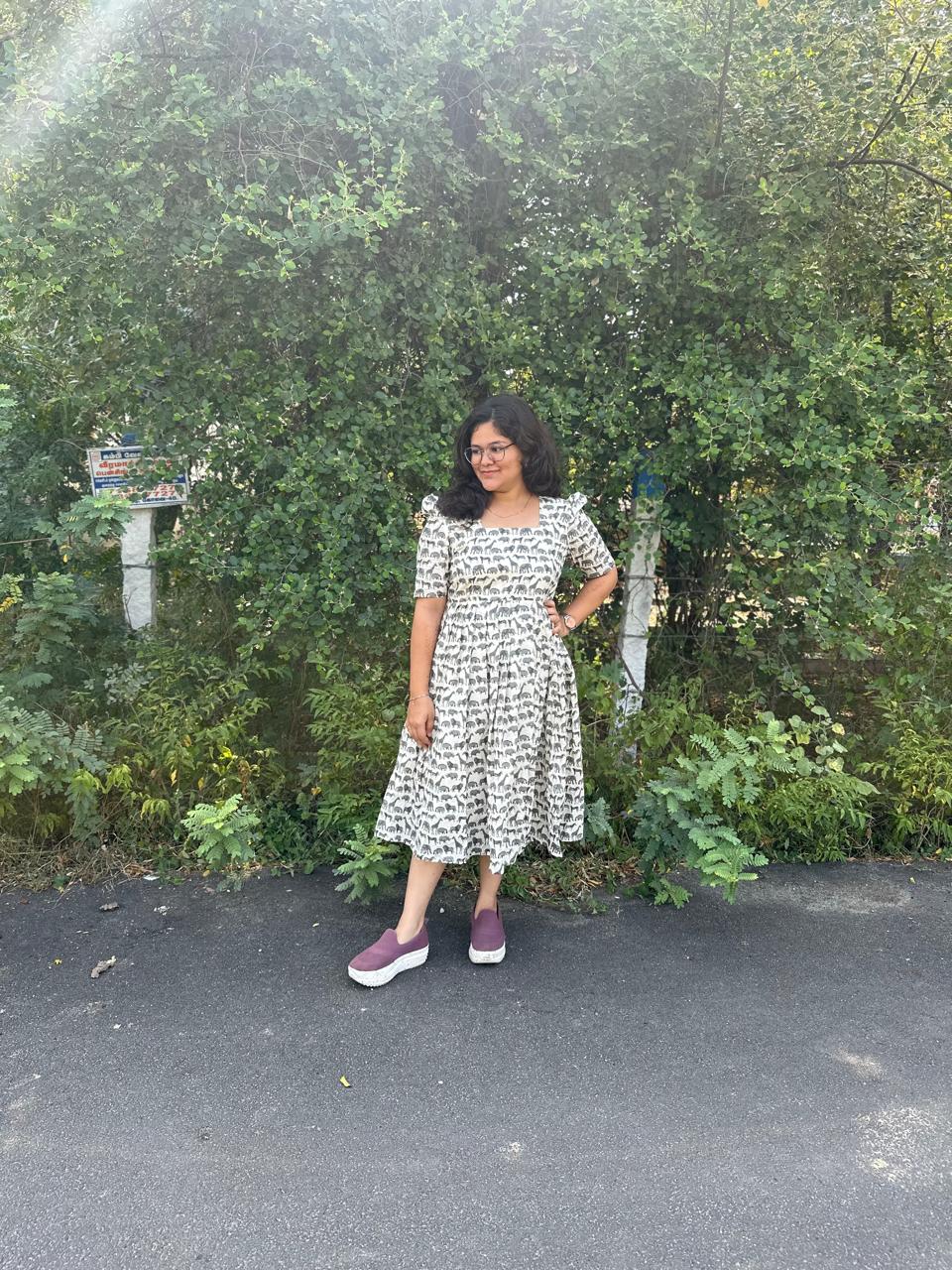 OBK0020 Grey animals Midi