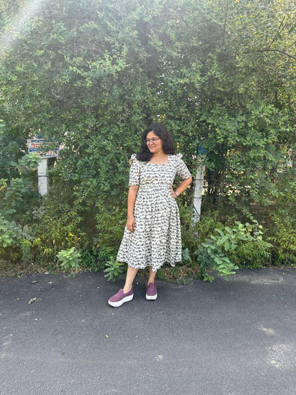 OBK0020 Grey animals Midi