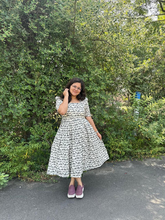 OBK0020 Grey animals Midi